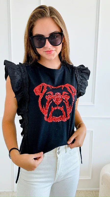 Dawg Day Sparkle T-Shirt-RedDesigner T-Shirts