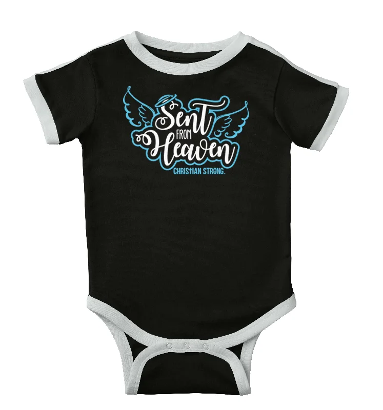 Sent From Heaven Ringer Romper BodysuitUrban T-Shirts