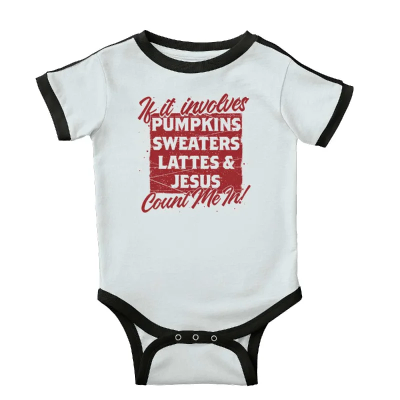 Sweater Weather Ringer Romper BodysuitCotton T-Shirts