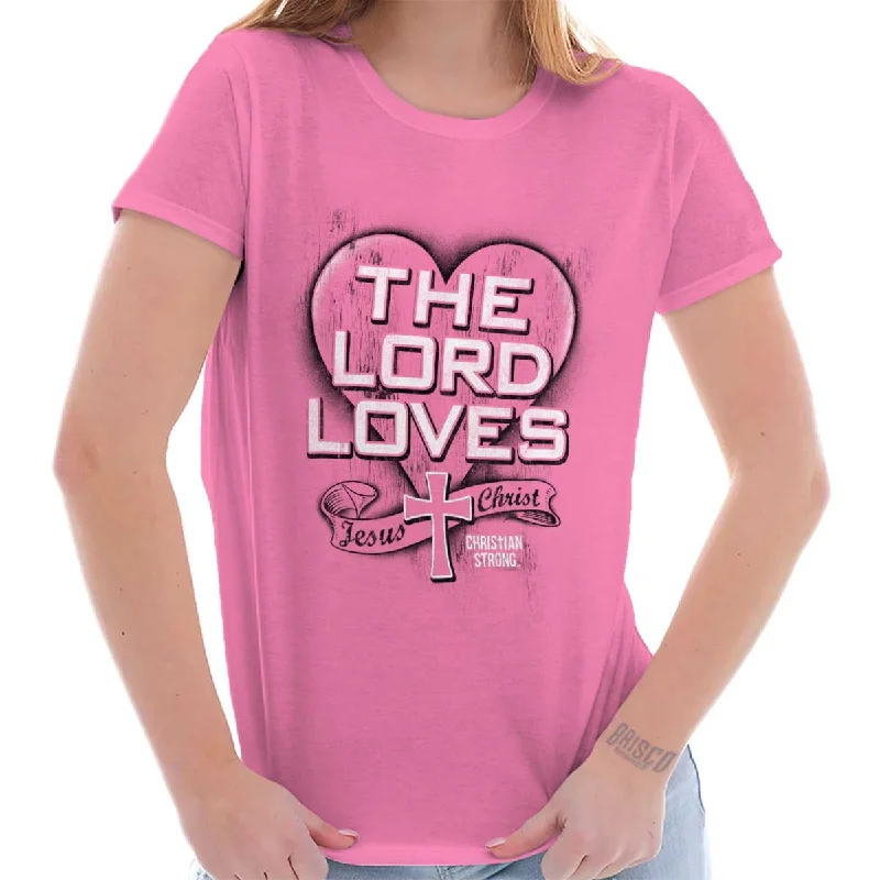 The Lord Saves Ladies T ShirtCrewneck T-Shirts