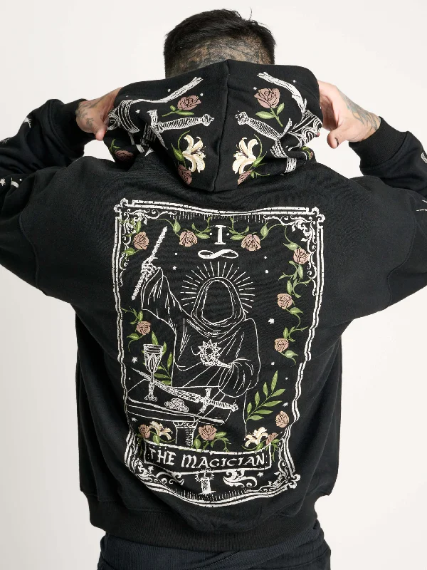 Magician Tarot Zip Up HoodieCamping Hoodies