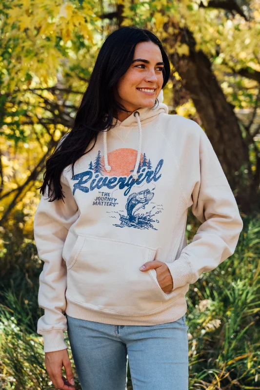 Rivergirl Sanded Fleece Hooded SweatshirtEmbellished Sweatshirts