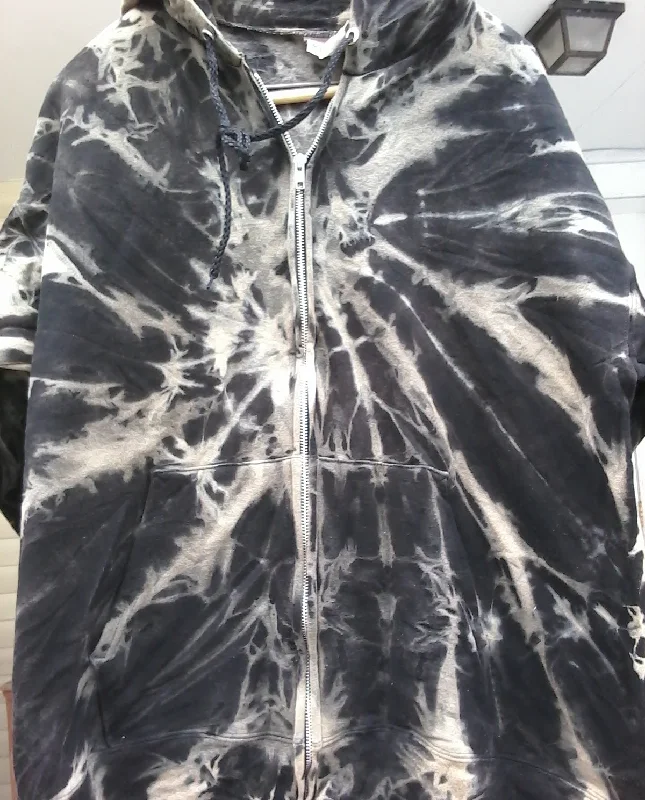 Ghost dyed Tie-Dye  ZIPPER HoodieStatement Hoodies