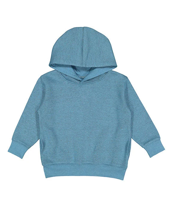 3326 - Rabbit Skins Toddler Hooded Pullover Sweatshirt with Pockets | Bermuda BlackoutFishing Sweatshirts