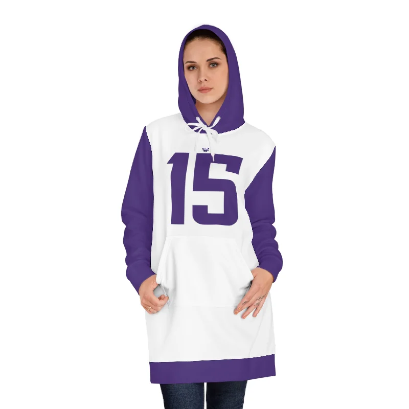 Hoodie Dress - Jersey #15Cotton Hoodies