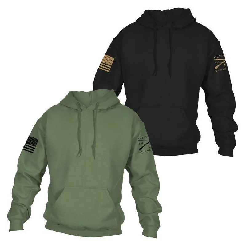 Standard Issue Core Basic Hoodie 2 Pack - Black & Military GreenHiking Hoodies