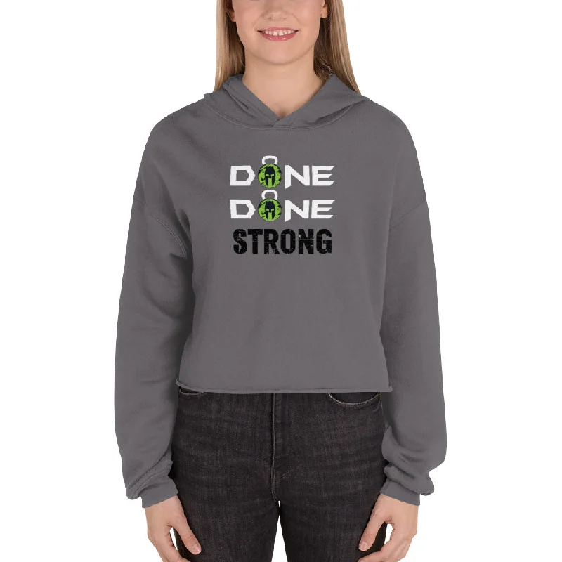 Strong Crop HoodieFleece Sweatshirts