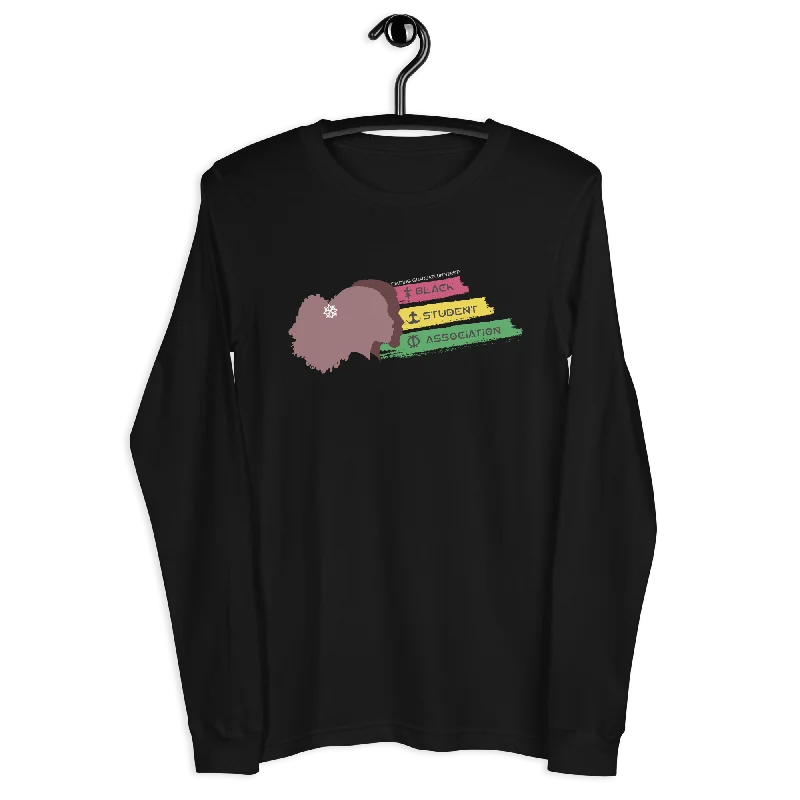 Unisex Long Sleeve T-Shirt | Black Student Association LogoLayered Sweatshirts