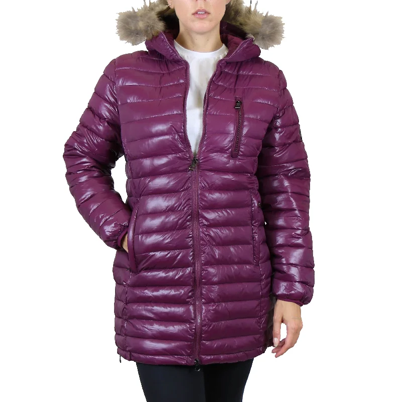 Women's Lightweight Long Puffer Bubble JacketWorkout Sweatshirts