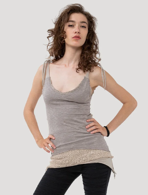 Commuting sleeveless topsChica Rmx Adjustable Sleeveless Top