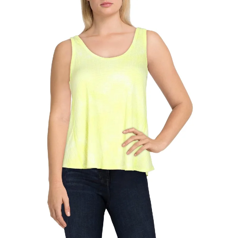 Denim sleeveless topsWomens Textured Sleeveless Top